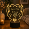 Personalisierte Kleine LED-Lampe Herz – Einzigartiges Geschenk